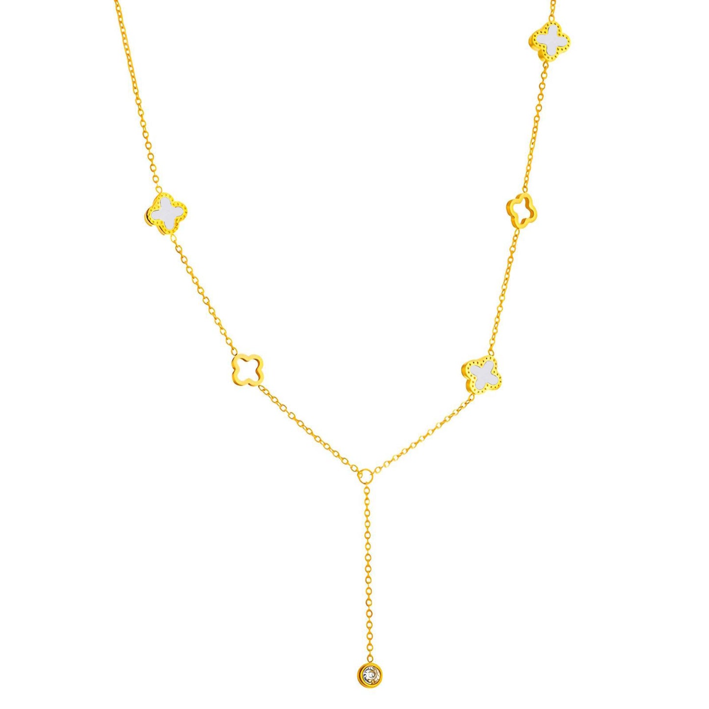18K gold plated Stainless steel necklace, Intensity