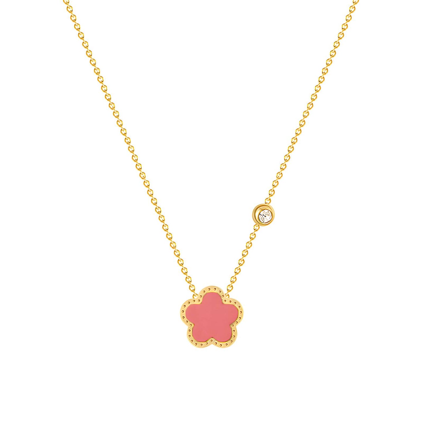 18K gold plated Stainless steel necklace, Intensity