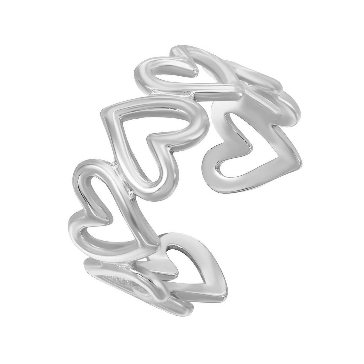 Stainless steel Hearts finger ring, Intensity