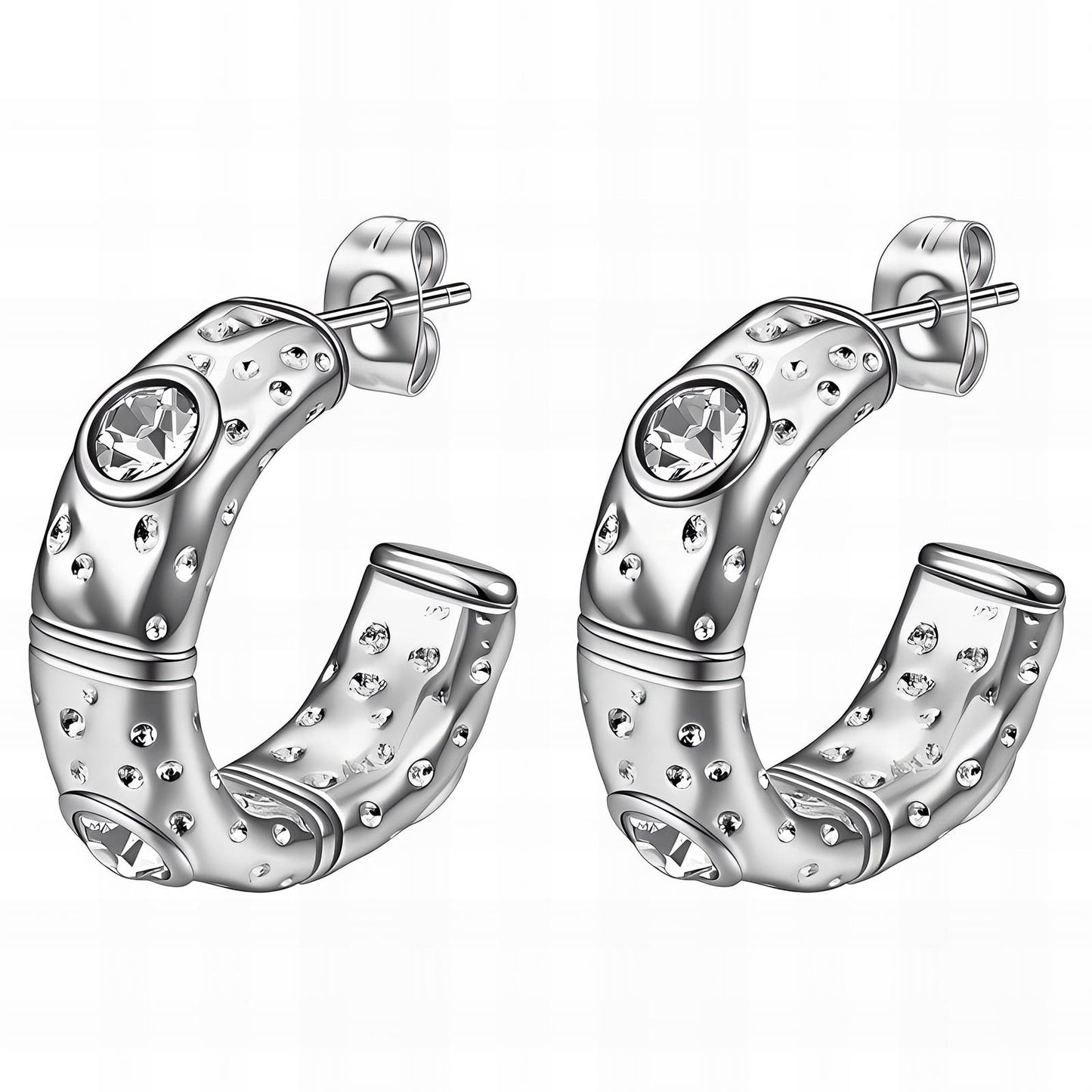 Stainless steel earrings, Intensity