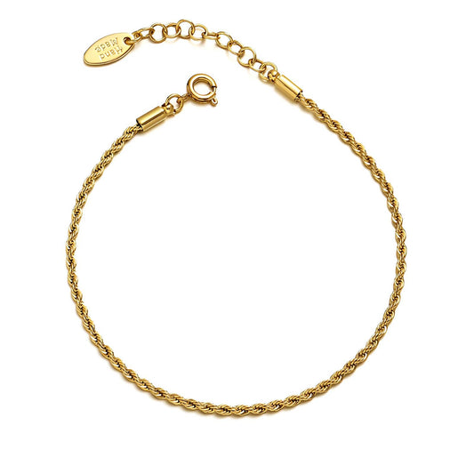 18K gold plated Stainless steel bracelet, Intensity