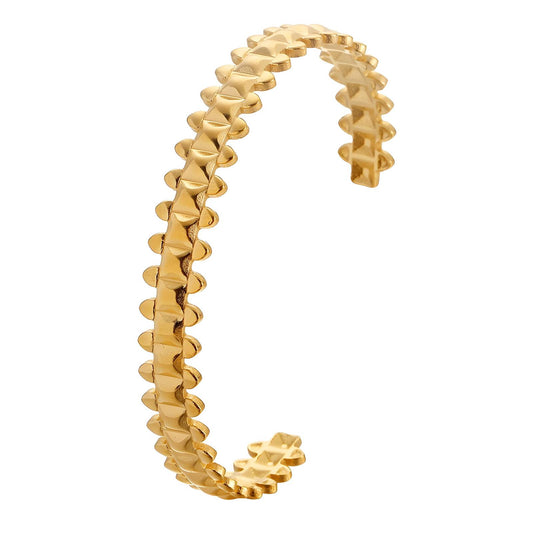 18K gold plated Stainless steel bracelet, Intensity