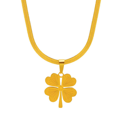 18K gold plated Stainless steel necklace, Intensity