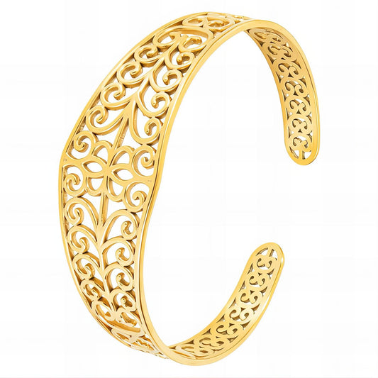 18K gold plated Stainless steel bracelet, Intensity