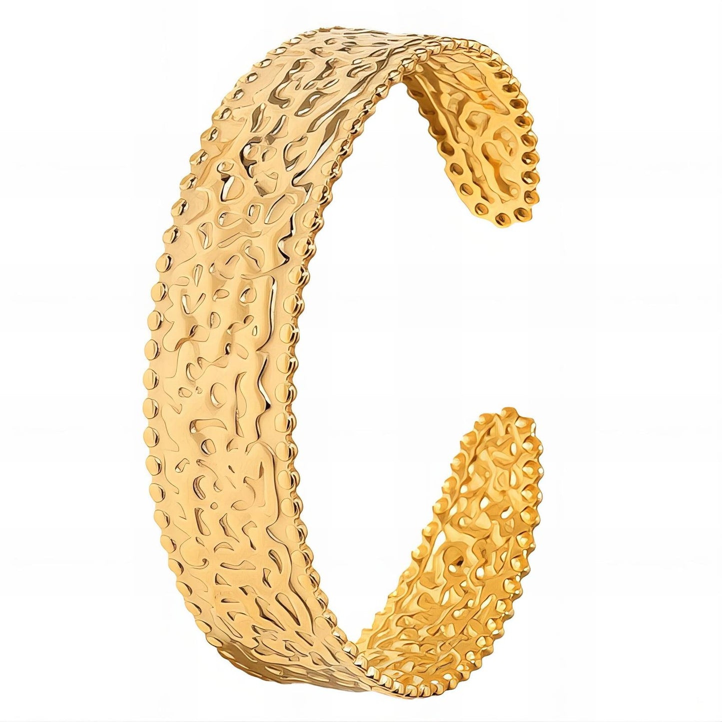 18K gold plated Stainless steel bracelet, Intensity